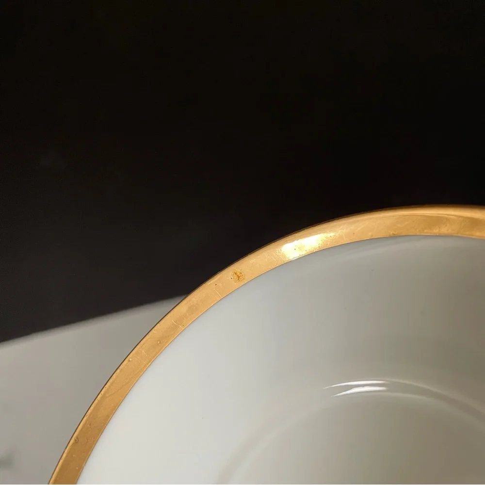 SET of 4 Espresso Demitasse Cups / Dessert Pots with Lids by Fitz & Floyd
